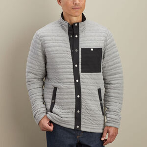 Duluth Trading Co Flintlock Full Snap Mock Neck Quilted Jacket Sweater Mens XL